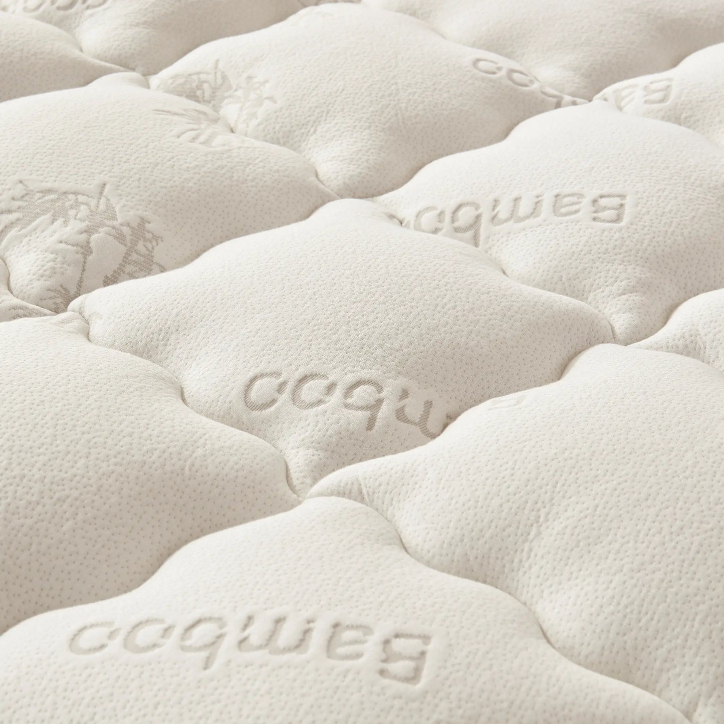 Bamboo Cooling Mattress Topper with Fitted Sheet.